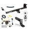 For 2011-2020 Dodge Grand Caravan Trailer Hitch Tow PKG w/ 4-Flat Wiring + Ball Mount w/ 4" Drop + 2" Ball By Draw-Tite