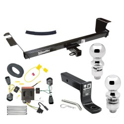 For 2011-2016 Chrysler Town & Country Trailer Hitch Tow PKG w/ 4-Flat Wiring + Ball Mount w/ 4" Drop + 2" Ball + 2-5/16" Ball By Draw-Tite For 2011-2016 Chrysler Town & Country Trailer Hitch Tow PKG w/ 4-Flat Wiring + Ball Mount w/ 4" Drop + 2" Ball + 2-5/16" Ball By Draw-Tite