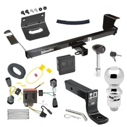 For 2011-2016 Chrysler Town & Country Trailer Hitch Tow PKG w/ 4-Flat Wiring + Ball Mount w/ 4" Drop + 2-5/16" Ball + Wiring Bracket + Hitch Lock + Hitch Cover By Draw-Tite For 2011-2016 Chrysler Town & Country Trailer Hitch Tow PKG w/ 4-Flat Wiring + Ball Mount w/ 4" Drop + 2-5/16" Ball + Wiring Bracket + Hitch Lock + Hitch Cover By Draw-Tite