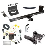 For 2011-2020 Dodge Grand Caravan Trailer Hitch kit by: Draw-Tite For 2011-2020 Dodge Grand Caravan Trailer Hitch Tow PKG w/ 4-Flat Wiring Harness + Adjustable Drop Rise Triple Ball Ball Mount 1-7/8" & 2" & 2-5/16" Trailer Balls + Pin/Clip + Wiring Bracket By Draw-Tite