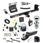 For 2008-2010 Chrysler Town & Country Trailer Hitch kit by: Draw-Tite For 2008-2010 Chrysler Town & Country Trailer Hitch Tow PKG w/ 4-Flat Wiring + Starter Kit Ball Mount w/ 2" Drop & 2" Ball + 1-7/8" Ball + Wiring Bracket + Dual Hitch & Coupler Locks + Hitch Cover + Wiring Tester + Ball Lube +El