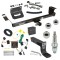 For 2008-2010 Chrysler Town & Country Trailer Hitch Tow PKG w/ 4-Flat Wiring + Ball Mount w/ 4" Drop + Interchangeable Ball 1-7/8" & 2" & 2-5/16" + Wiring Bracket + Dual Hitch & Coupler Locks + Hitch Cover By Draw-Tite