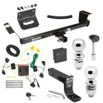 For 2008-2010 Dodge Grand Caravan Trailer Hitch kit by: Draw-Tite For 2008-2010 Dodge Grand Caravan Trailer Hitch Tow PKG w/ 4-Flat Wiring + Ball Mount w/ 4" Drop + 2" Ball + 2-5/16" Ball + Wiring Bracket + Hitch Lock + Hitch Cover By Draw-Tite