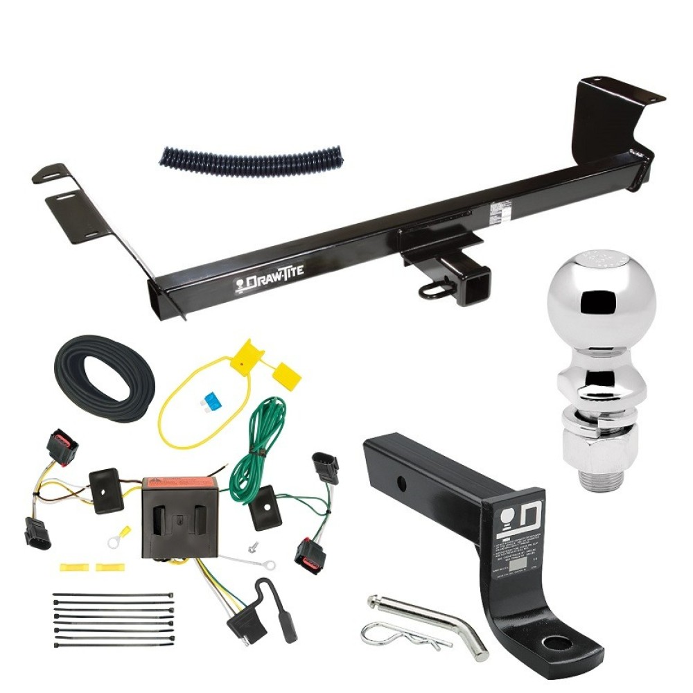 For 2008-2010 Dodge Grand Caravan Trailer Hitch kit by: Draw-Tite For 2008-2010 Dodge Grand Caravan Trailer Hitch Tow PKG w/ 4-Flat Wiring + Ball Mount w/ 4" Drop + 2-5/16" Ball By Draw-Tite