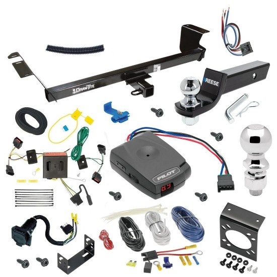 For 2008-2010 Dodge Grand Caravan Trailer Hitch kit by: Draw-Tite For 2008-2010 Dodge Grand Caravan Trailer Hitch Tow PKG w/ Pro Series Pilot Brake Control + Generic BC Wiring Adapter + 7-Way RV Wiring + 2" & 2-5/16" Ball & Drop Mount By Draw-Tite