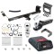 For 2011-2016 Chrysler Town & Country Trailer Hitch Tow PKG w/ Pro Series POD Brake Control + 7-Way RV Wiring + 2" & 2-5/16" Ball & Drop Mount By Draw-Tite