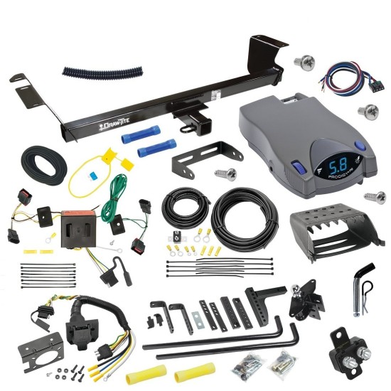 For 2008-2010 Chrysler Town & Country Trailer Hitch kit by: Draw-Tite For 2008-2010 Chrysler Town & Country Trailer Hitch Tow PKG w/ 6K Round Bar Weight Distribution Hitch w/ 2-5/16" Ball + Pin/Clip + Tekonsha Prodigy P2 Brake Control + 7-Way RV Wiring By Draw-Tite