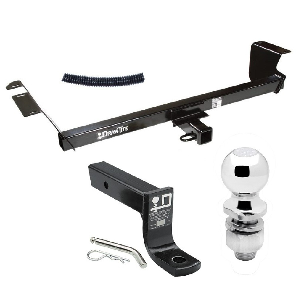 For 2008-2016 Chrysler Town & Country Trailer Hitch kit by: Draw-Tite For 2008-2016 Chrysler Town & Country Trailer Hitch Tow PKG w/ Ball Mount w/ 4" Drop + 2" Ball By Draw-Tite