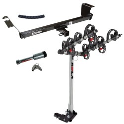 For 2008-2016 Chrysler Town & Country Trailer Hitch Tow PKG w/ 4 Bike Carrier Rack + Hitch Lock By Draw-Tite For 2008-2016 Chrysler Town & Country Trailer Hitch Tow PKG w/ 4 Bike Carrier Rack + Hitch Lock By Draw-Tite