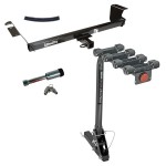 For 2008-2016 Chrysler Town & Country Trailer Hitch kit by: Draw-Tite For 2008-2016 Chrysler Town & Country Trailer Hitch Tow PKG w/ 4 Bike Carrier Rack + Hitch Lock By Draw-Tite