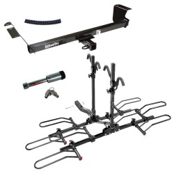 For 2008-2016 Chrysler Town & Country Trailer Hitch Tow PKG w/ 4 Bike Plaform Style Carrier Rack + Hitch Lock By Draw-Tite For 2008-2016 Chrysler Town & Country Trailer Hitch Tow PKG w/ 4 Bike Plaform Style Carrier Rack + Hitch Lock By Draw-Tite
