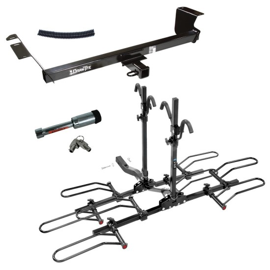 For 2008-2016 Chrysler Town & Country Trailer Hitch kit by: Draw-Tite For 2008-2016 Chrysler Town & Country Trailer Hitch Tow PKG w/ 4 Bike Plaform Style Carrier Rack + Hitch Lock By Draw-Tite