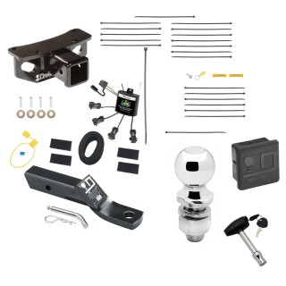 Custom Fit Trailer Hitch Wiring Harness (No SplicingRequired ) 2" Drop Ball-Mount w/ Pin/Clip 2" Chrome Ball Security Lock Pin Rubber Hitch Plug Cover Installation Hardware Installation Instructions 75685 119251 23 63845 580407 7010 Draw-Tite T Trailer Tow Hitch For 22-23 Lexus GX460 Deluxe Package Wiring 2" Ball and Lock