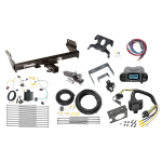 Trailer Hitch Tow Package Prodigy P3 Brake Control For 14-21 Jeep Grand Cherokee 22-23 WK w/ 7-Way RV Wiring 2" Drop Mount 2" Ball Class 3 2" Receiver Draw-Tite Tekonsha