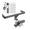 Trailer Tow Hitch For 14-17 Audi SQ5 All Styles 2" Receiver Complete Package w/ Zero Contact Wiring Harness Kit and 2" Ball