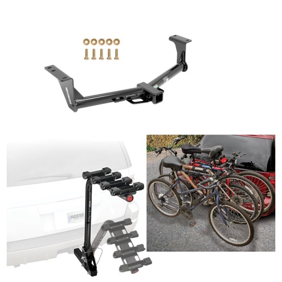 Trailer Hitch w/ 4 Bike Rack For 15-24 Nissan Murano All Styles Approved for Recreational & Offroad Use Carrier for Adult Woman or Child Bicycles Foldable Trailer Hitch w/ 4 Bike Rack For 15-24 Nissan Murano All Styles Approved for Recreational & Offroad Use Carrier for Adult Woman or Child Bicycles Foldable