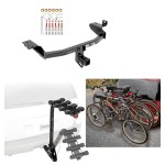 Custom Fit Trailer Hitch 4 Bike Carrier Installation Hardware Installation Instructions 75998 63124 Draw-Tite Trailer Hitch 4 Bike Rack 14-23 Jeep Cherokee All Styles Approved Recreational Offroad Use Carrier Adult Woman or Child Bicycles Foldable 14 15 Trailer Hitch w/ 4 Bike Rack For 14-23 Jeep Cherokee All Styles Approved for Recreational & Offroad Use Carrier for Adult Woman or Child Bicycles Foldable