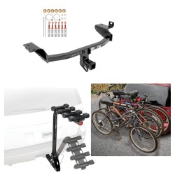 Trailer Hitch w/ 4 Bike Rack For 14-23 Jeep Cherokee All Styles Approved for Recreational & Offroad Use Carrier for Adult Woman or Child Bicycles Foldable Trailer Hitch w/ 4 Bike Rack For 14-23 Jeep Cherokee All Styles Approved for Recreational & Offroad Use Carrier for Adult Woman or Child Bicycles Foldable