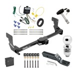 Custom Fit Trailer Hitch Wiring Harness (Requires Splicing) 2" Drop Ball-Mount w/ Pin/Clip 2" Chrome Ball Security Lock Pin Rubber Hitch Plug Cover Installation Hardware Installation Instructions 76015 119191 23 63845 580407 7010 Draw-Tite Trai Trailer Tow Hitch For 16-23 Mercedes-Benz Metris Deluxe Package Wiring 2" Ball and Lock