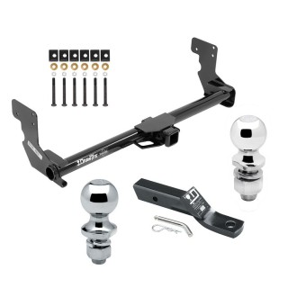 Custom Fit Trailer Hitch 2" Drop Ball-Mount w/ Pin/Clip 1-7/8" and 2" Chrome Ball Installation Hardware Installation Instructions 76015 23 63845 63816 Draw-Tite Trailer Tow Hitch 16-23 Mercedes-Benz Metris Receiver 1-7/8" and 2" Trailer Tow Hitch For 16-23 Mercedes-Benz Metris Receiver w/ 1-7/8" and 2" Ball
