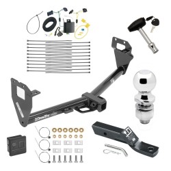 Trailer Tow Hitch For 15-23 Jeep Renegade Deluxe Package Wiring 2" Ball and Lock Trailer Tow Hitch For 15-23 Jeep Renegade Deluxe Package Wiring 2" Ball and Lock