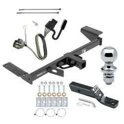 Trailer Tow Hitch For 17-24 Cadillac XT5 Complete Package w/ Wiring and 1-7/8" Ball
