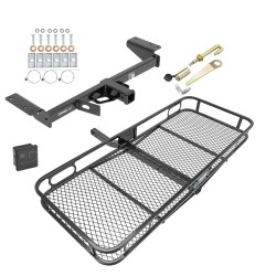 Trailer Tow Hitch For 17-24 Cadillac XT5 except Platinum Basket Cargo Carrier Platform Hitch Lock and Cover