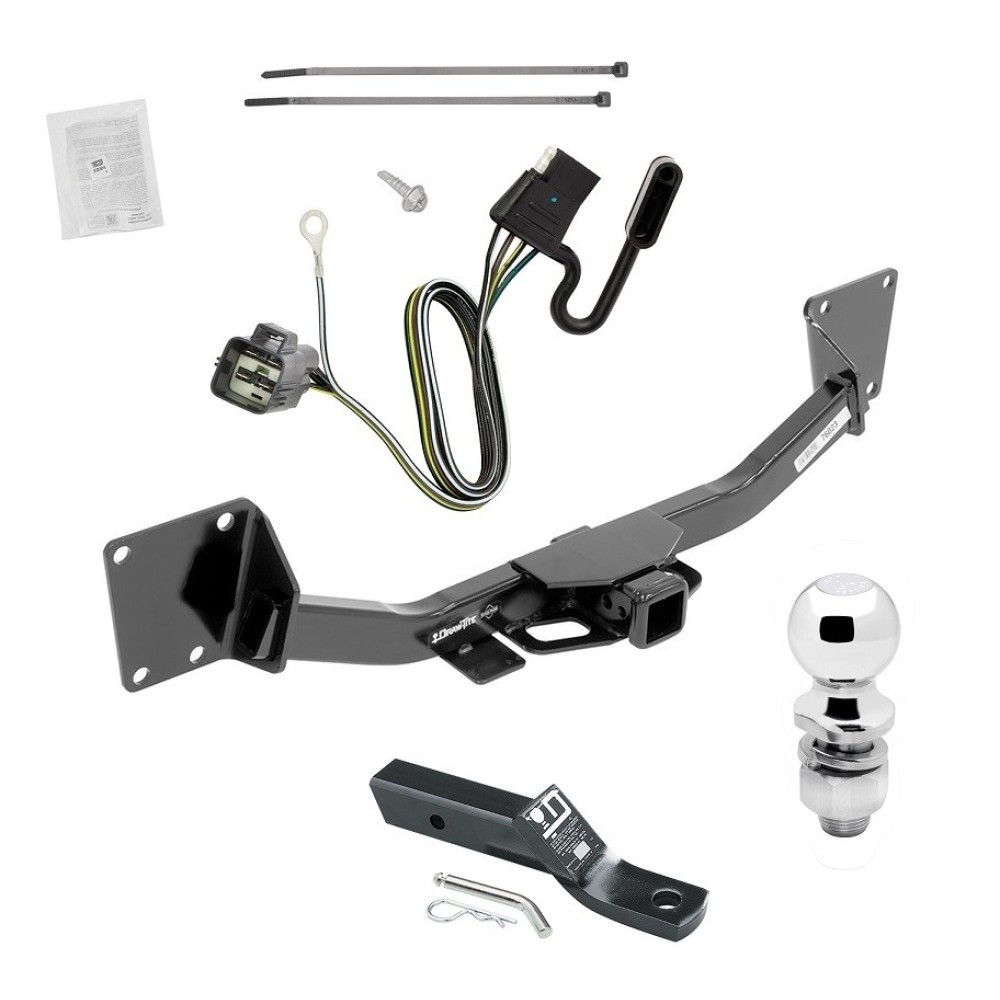 Custom Fit Trailer Hitch Wiring Harness (Plug & Play) 2" Drop Ball-Mount w/ Pin/Clip 2" Chrome Ball Installation Hardware Installation Instructions 76023 118720 23 63845 Draw-Tite Trailer Tow Hitch 17-23 GMC Acadia Exc 17 Limited 19-23 Chev Trailer Tow Hitch For 17-23 GMC Acadia Exc 17 Limited 19-24 Chevy Blazer 2020 Cadillac XT6 Complete Package w/ Wiring and 2" Ball