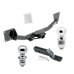 Trailer Tow Hitch For 17-24 GMC Acadia Exc 17 Limited 2020 Cadillac XT6 19-24 Chevy Blazer Receiver w/ 1-7/8" and 2" Ball