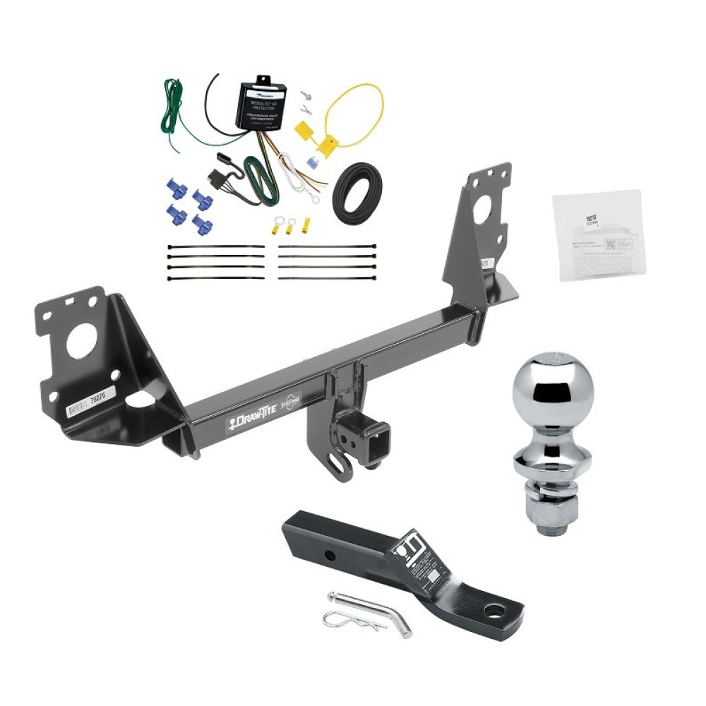Custom Fit Trailer Hitch Wiring Harness (Requires Splicing) 2" Drop Ball-Mount w/ Pin/Clip 1-7/8" Chrome Ball Installation Hardware Installation Instructions 76076 119148 23 63816 Draw-Tite Trailer Tow Hitch 17-22 Audi Q7 Complete Package Wirin Trailer Tow Hitch For 17-25 Audi Q7 Complete Package w/ Wiring and 1-7/8" Ball
