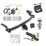 Custom Fit Trailer Hitch Wiring Harness (Plug & Play) 2" Drop Ball-Mount w/ Locking Pin/Clip 2" Chrome Ball 4-Flat Mounting Bracket 1-7/8" Chrome Ball Rubber Hitch Plug Cover Installation Hardware Installation Instructions 76138 118746 Ultimate Tow Package For 17-21 Mazda CX-5 Trailer Hitch w/ Wiring 2" Drop Mount Dual 2" and 1-7/8" Ball Lock Bracket Cover 2" Receiver