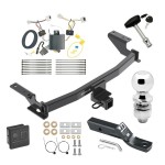 Custom Fit Trailer Hitch Wiring Harness (Plug & Play) 2" Drop Ball-Mount w/ Pin/Clip 2" Chrome Ball Security Lock Pin Rubber Hitch Plug Cover Installation Hardware Installation Instructions 76138 118746 23 63845 580407 7010 Draw-Tite Trailer Trailer Tow Hitch For 17-21 Mazda CX-5 Deluxe Package Wiring 2" Ball and Lock