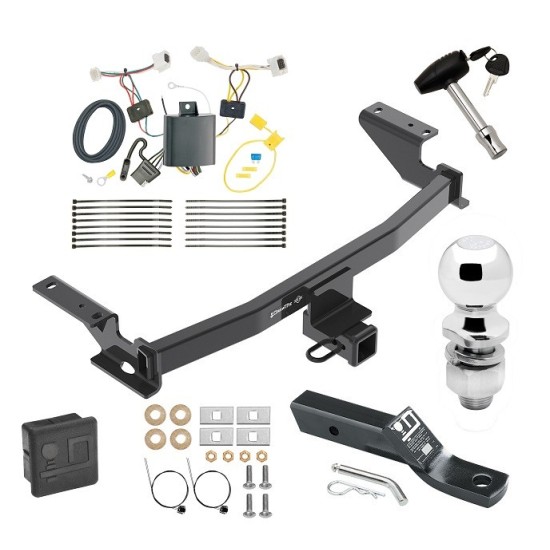 Custom Fit Trailer Hitch Wiring Harness (Plug & Play) 2" Drop Ball-Mount w/ Pin/Clip 2" Chrome Ball Security Lock Pin Rubber Hitch Plug Cover Installation Hardware Installation Instructions 76138 118746 23 63845 580407 7010 Draw-Tite Trailer Trailer Tow Hitch For 17-21 Mazda CX-5 Deluxe Package Wiring 2" Ball and Lock