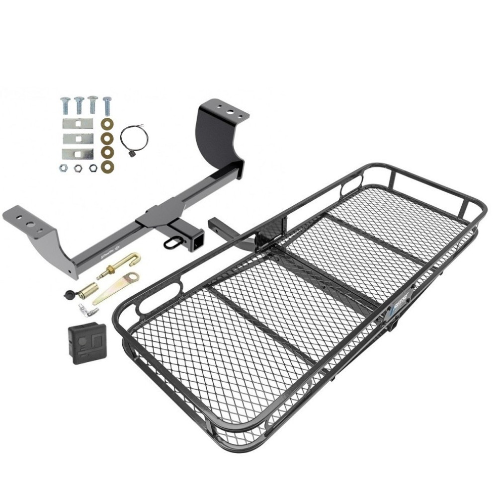 Trailer Tow Hitch For 05-23 Chrysler 300 08-22 Dodge Challenger 06-23 Charger 05-08 Magnum Basket Cargo Carrier Platform Hitch Lock and Cover 
