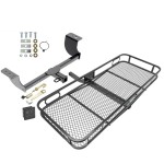 Trailer Tow Hitch For 05-23 Chrysler 300 08-22 Dodge Challenger 06-23 Charger 05-08 Magnum Basket Cargo Carrier Platform Hitch Lock and Cover 