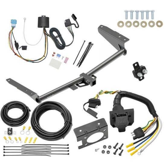 Custom Fit Trailer Hitch Wiring Harness (Plug & Play) Trailer Connector Adapter Brake Control Wiring Kit Circuit Breaker Installation Hardware Installation Instructions 76171 85343 20506 7012a 118781 Draw-Tite Trailer Hitch 7-Way RV Wiring 18-23 Honda Trailer Hitch w/ 7-Way RV Wiring For 18-24 Honda Odyssey With Fuse Provisions Class 3 2" Receiver