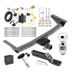 Custom Fit Trailer Hitch Wiring Harness (Plug & Play) 2" Drop Ball-Mount w/ Pin/Clip 2" Chrome Ball Security Lock Pin Rubber Hitch Plug Cover Installation Hardware Installation Instructions 76176 118754 23 63845 580407 7010 Draw-Tite Traile Trailer Tow Hitch For 18-24 Volkswagen Atlas Deluxe Package Wiring 2" Ball and Lock