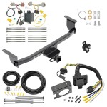 Custom Fit Trailer Hitch Wiring Harness (Plug & Play) Trailer Connector Adapter Brake Control Wiring Kit Circuit Breaker Installation Hardware Installation Instructions 76177 85343 20506 7012a 118757 Draw-Tite Trailer Hitch 7-Way RV Wiring 17-19 Niss Trailer Hitch w/ 7-Way RV Wiring For 17-19 Nissan Rogue Sport Class 3 2" Receiver All Models