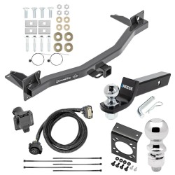 For 2018-2024 Buick Enclave Trailer Hitch Tow PKG w/ 7-Way RV Wiring + 2" & 2-5/16" Ball + Drop Mount By Draw-Tite