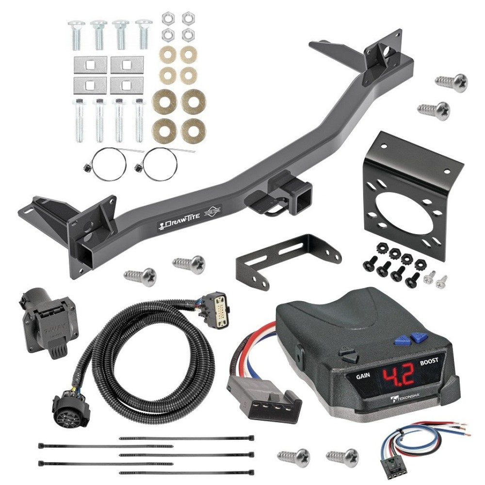 For 2018-2023 Buick Enclave Trailer Hitch kit by: Draw-Tite For 2018-2023 Buick Enclave Trailer Hitch Tow PKG w/ Tekonsha BRAKE-EVN Brake Control + Generic BC Wiring Adapter + 7-Way RV Wiring By Draw-Tite