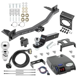 For 2018-2024 Buick Enclave Trailer Hitch Tow PKG w/ Tekonsha Primus IQ Brake Control + 7-Way RV Wiring + 2" & 2-5/16" Ball & Drop Mount By Draw-Tite