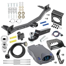 For 2018-2024 Buick Enclave Trailer Hitch Tow PKG w/ Tekonsha Prodigy P2 Brake Control + 7-Way RV Wiring + 2" & 2-5/16" Ball & Drop Mount By Draw-Tite