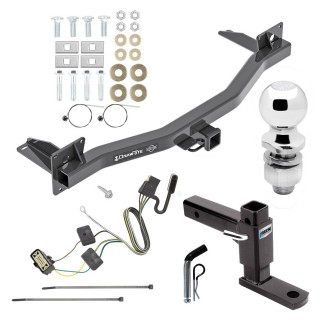 For 2018-2023 Buick Enclave Trailer Hitch kit by: Draw-Tite For 2018-2023 Buick Enclave Trailer Hitch Tow PKG w/ 4-Flat Wiring Harness + Adjustable Drop Rise Ball Mount + Pin/Clip + 2" Ball By Draw-Tite
