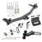 For 2018-2023 Buick Enclave Trailer Hitch Tow PKG w/ 4-Flat Wiring Harness + Dual Ball Ball Mount 2" & 2-5/16" Trailer Balls + Pin/Clip +  Wiring Bracket By Draw-Tite