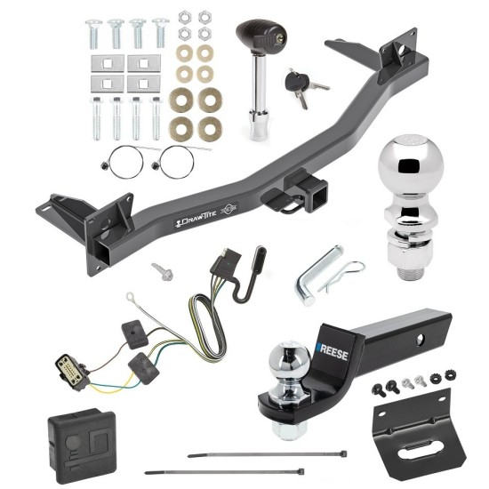 For 2018-2023 Chevy Traverse Trailer Hitch kit by: Draw-Tite For 2018-2023 Chevrolet Traverse Trailer Hitch Tow PKG w/ 4-Flat Wiring + Starter Kit Ball Mount w/ 2" Drop & 2" Ball + 2-5/16" Ball + Wiring Bracket + Hitch Lock + Hitch Cover By Draw-Tite