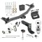 For 2018-2023 Buick Enclave Trailer Hitch Tow PKG w/ 4-Flat Wiring + Ball Mount w/ 4" Drop + 2" Ball + Wiring Bracket + Hitch Lock + Hitch Cover By Draw-Tite