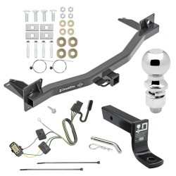 For 2018-2024 Buick Enclave Trailer Hitch Tow PKG w/ 4-Flat Wiring + Ball Mount w/ 4" Drop + 2-5/16" Ball By Draw-Tite