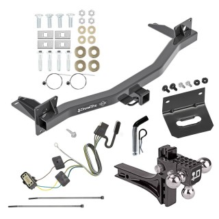 For 2018-2023 Buick Enclave Trailer Hitch kit by: Draw-Tite For 2018-2023 Buick Enclave Trailer Hitch Tow PKG w/ 4-Flat Wiring Harness + Adjustable Drop Rise Triple Ball Ball Mount 1-7/8" & 2" & 2-5/16" Trailer Balls + Pin/Clip + Wiring Bracket By Draw-Tite