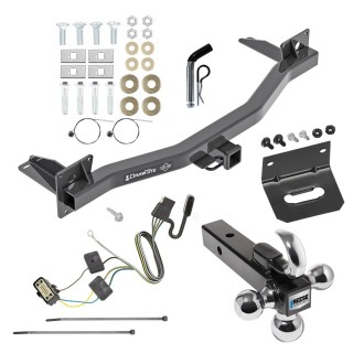 For 2018-2023 Buick Enclave Trailer Hitch kit by: Draw-Tite For 2018-2023 Buick Enclave Trailer Hitch Tow PKG w/ 4-Flat Wiring Harness + Triple Ball Ball Mount 1-7/8" & 2" & 2-5/16" Trailer Balls w/ Tow Hook + Pin/Clip + Wiring Bracket By Draw-Tite