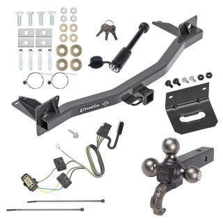 For 2018-2023 Buick Enclave Trailer Hitch kit by: Draw-Tite For 2018-2023 Buick Enclave Trailer Hitch Tow PKG w/ 4-Flat Wiring + Triple Ball Tactical Ball Mount 1-7/8" & 2" & 2-5/16" Balls w/ Tow Hook + Tactical Dogbone Lock + Wiring Bracket By Draw-Tite